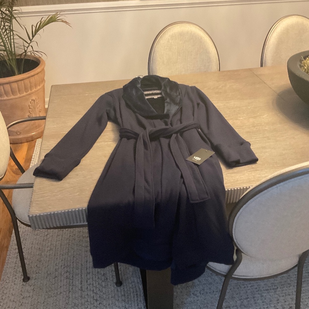 Ugg Duffield Navy Robe, Size L